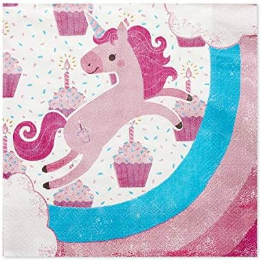 American Greetings Unicorn Party Napkins 80-Count