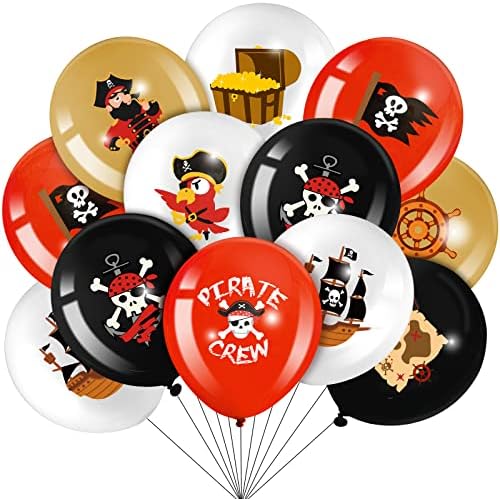 Harrycle 45 Pcs Pirate Party Balloons Set