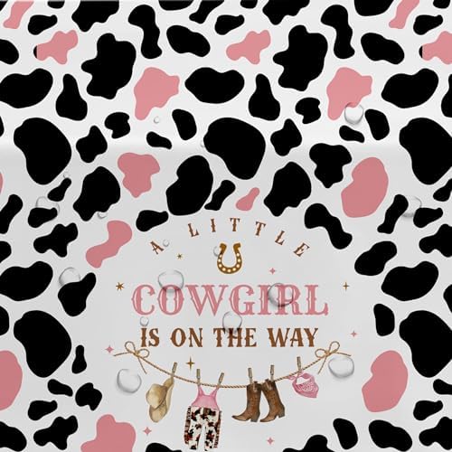 Xigejob Western Cowgirl Baby Shower Tablecloths - 3 Pack