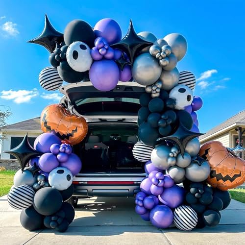 Black Star Balloons 12Pcs Foil Star Decorations