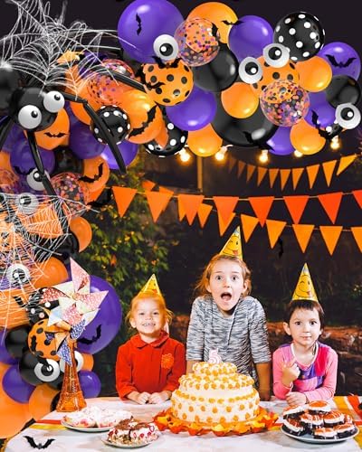126 Pcs Halloween Balloon Garland Arch Kit 1
