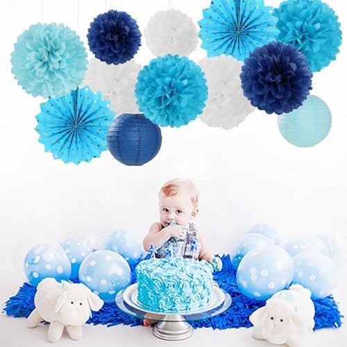 20pcs Royal Navy Blue Party Decorations Kit