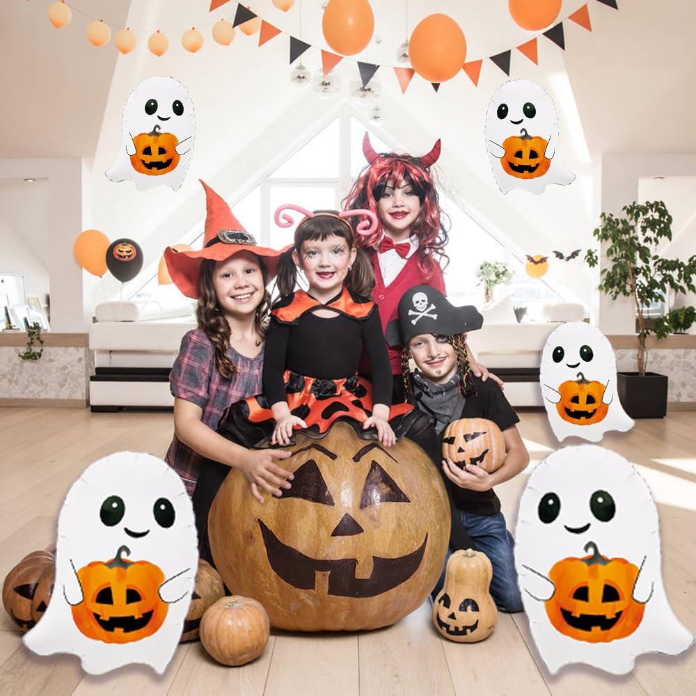 Ghost Balloons Halloween Decor Set 5 Pcs