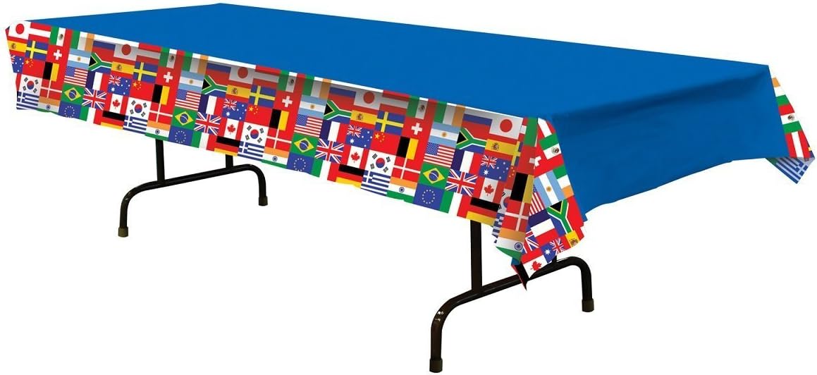 International Flags Party Decorations with Trivia