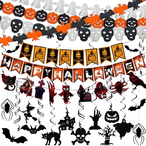 Chaohua Halloween Decor Set Indoor Outdoor