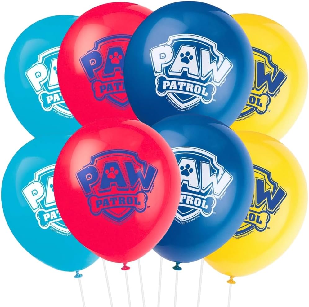 Paw Patrol 12 Inch Latex Balloons Pack of 8