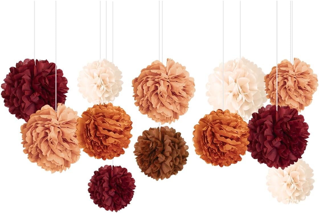 NICROHOME EUR Tissue Paper Pom Poms Wedding Decor Set