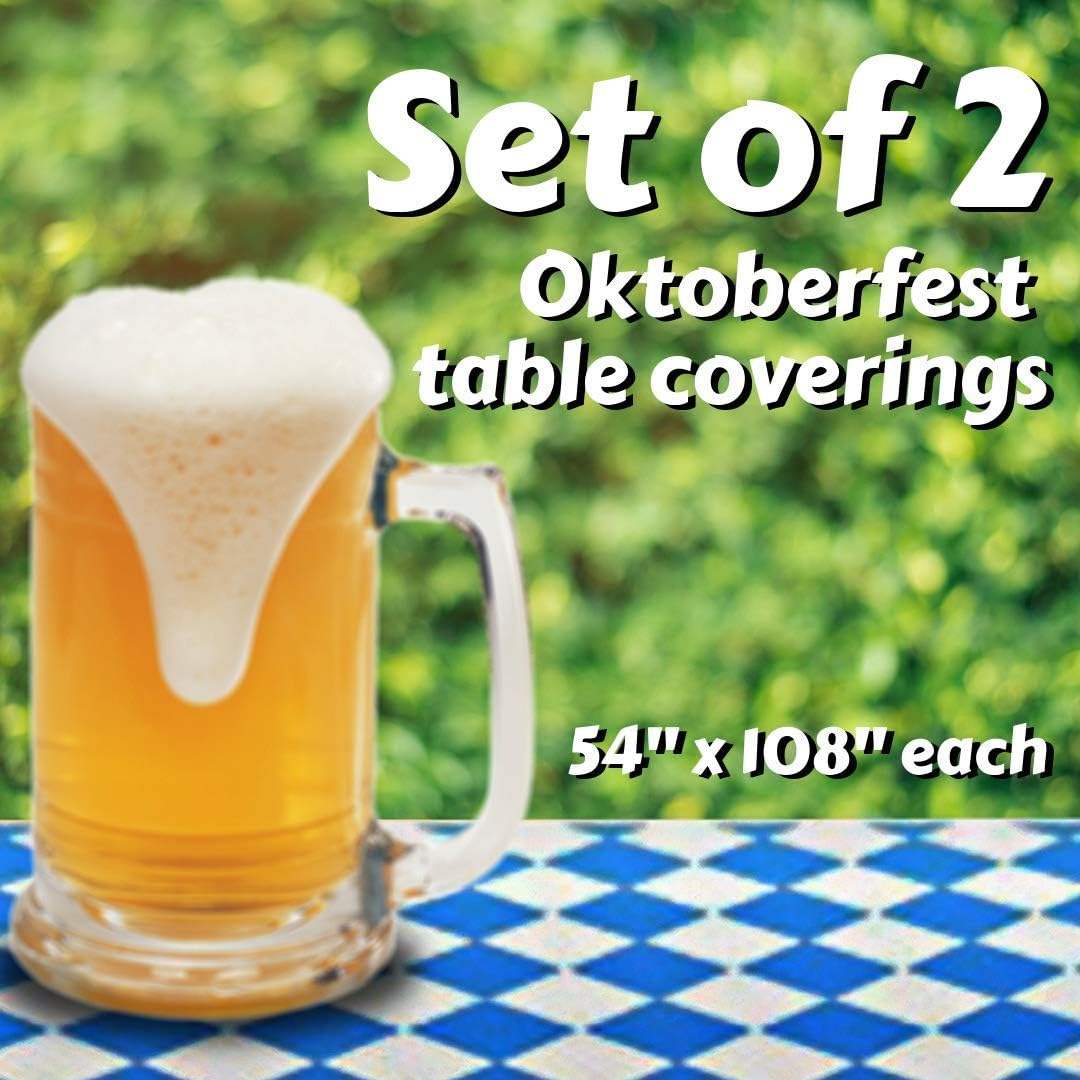 Oktoberfest Table Cover 54x108 2 Pack Party Decor