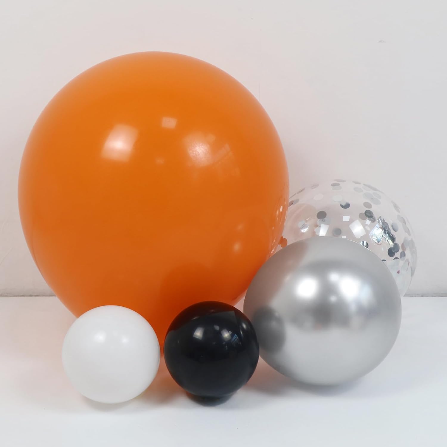 Orange and Black Balloons Arch Kit 164pcs