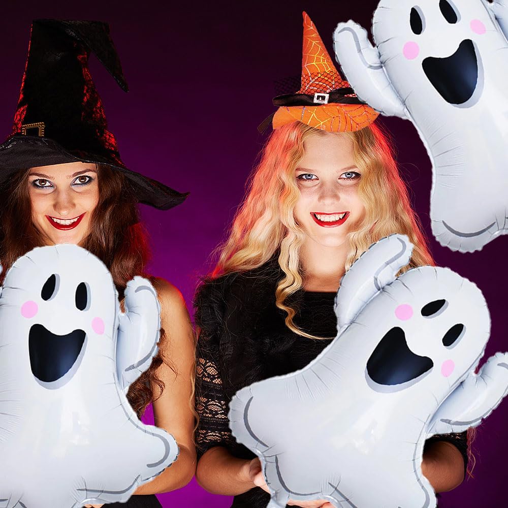 White Ghost Foil Balloons Halloween Party Decorations 3pcs Set