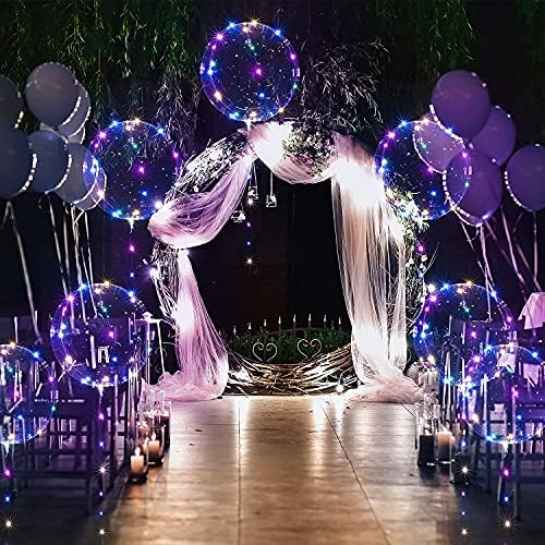 LED Bobo Balloons 10 Packs 20 Inches Light Up Decorations
