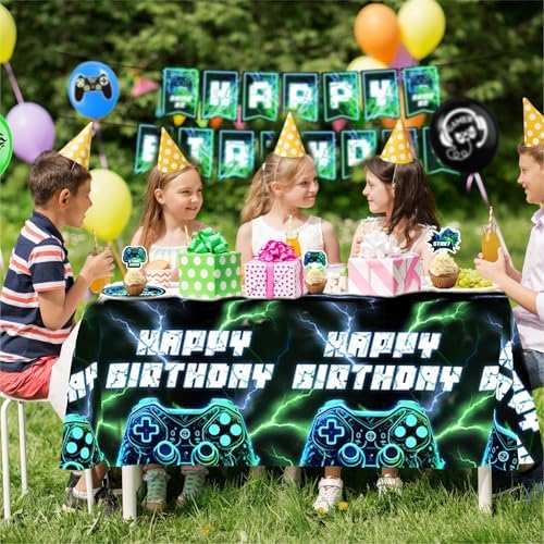 118PCS Neon Gaming Party Decorations Set