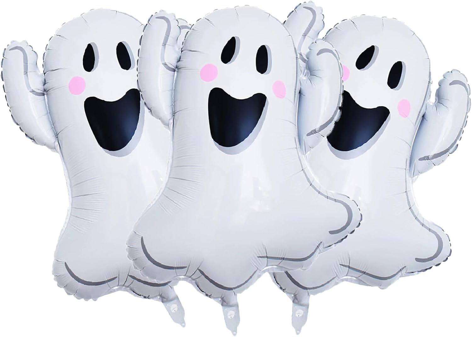 White Ghost Foil Balloons Halloween Party Decorations 3pcs Set