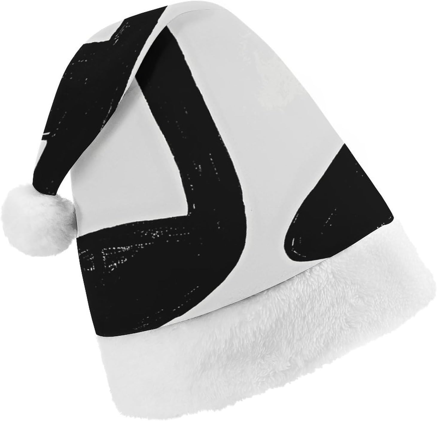 Santa Hat Black And White Music Note Christmas Headwear