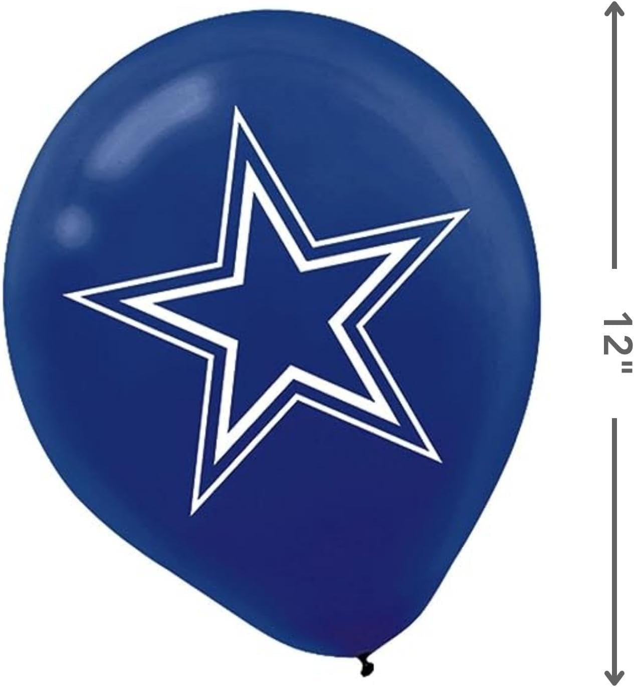 Amscan Dallas Cowboys Navy Blue Latex Balloons 12 Inch 6 Pack