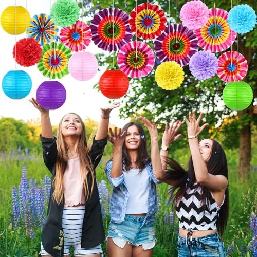 Outus Spring Flower Hanging Decorations Set 21 Pieces