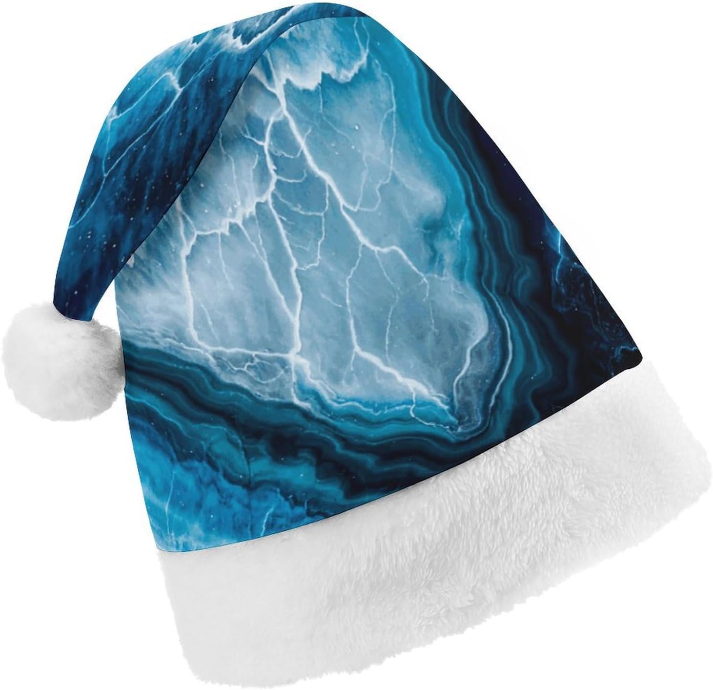 Santa Hat Plush Christmas Headwear for Adults