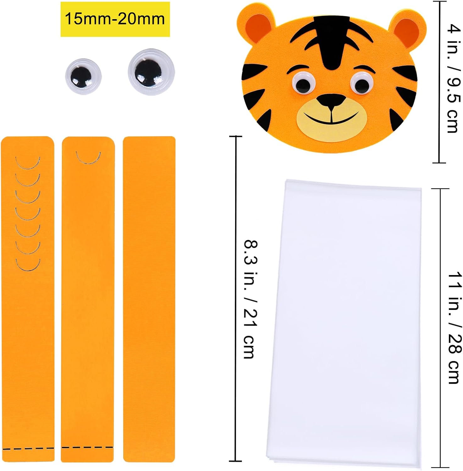 Winlyn 24 Jungle Animal Headbands Craft Kit