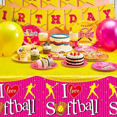 Gueevin 115 Pcs Softball Party Decor Kit