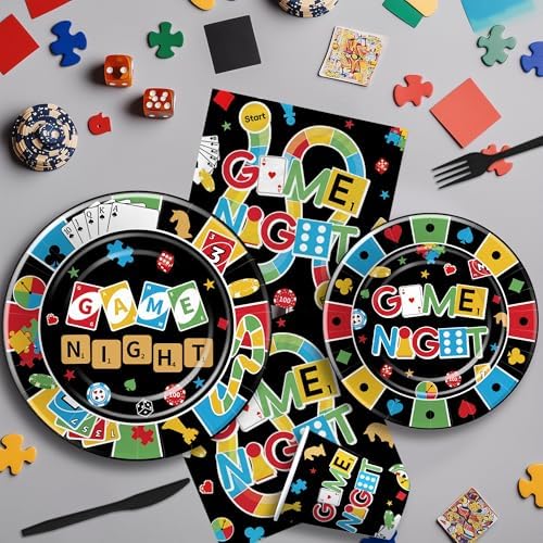 Family Game Night Party Decorations Set of 24
