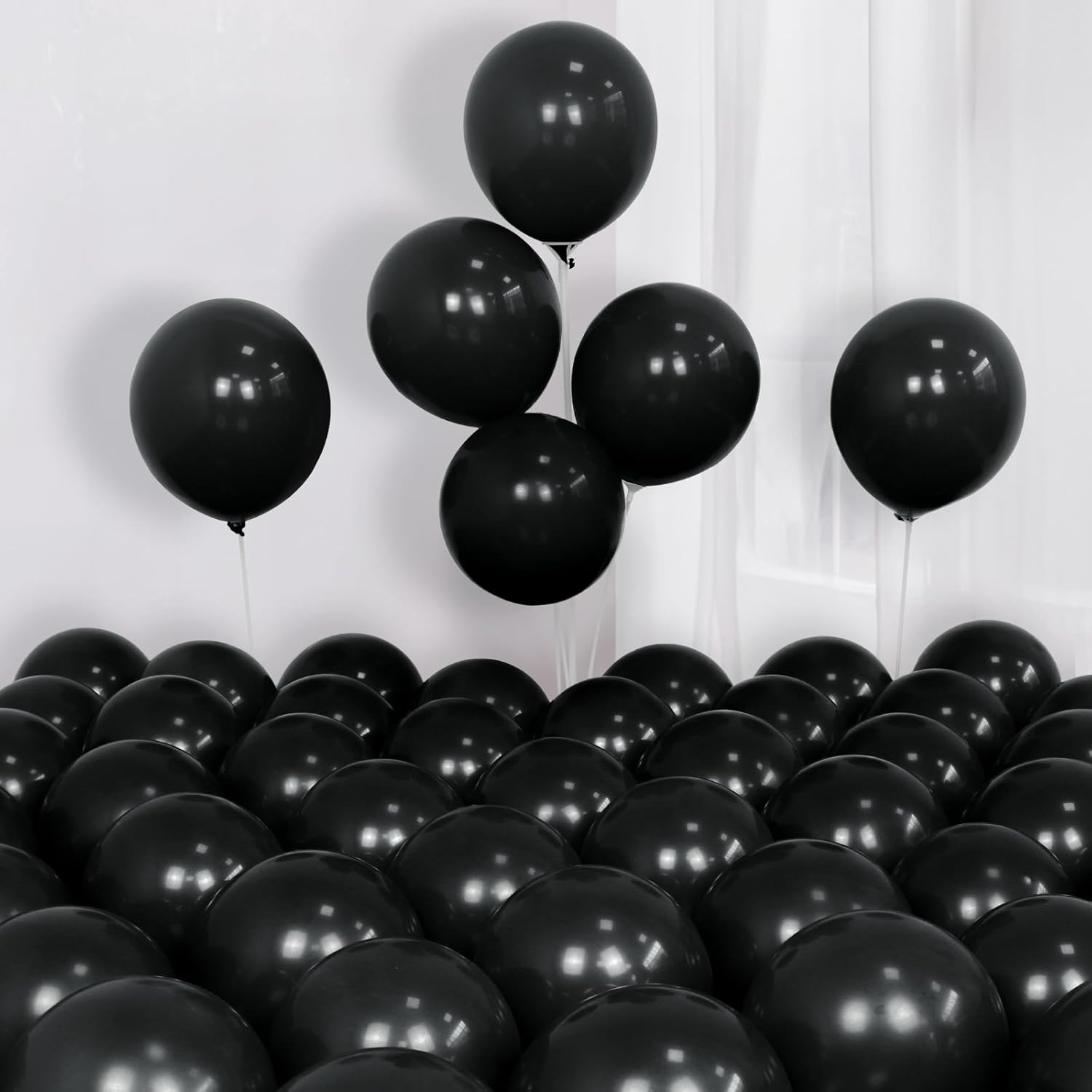 Halloween Balloons Arch Garland Kit 134pcs Orange Black Silver