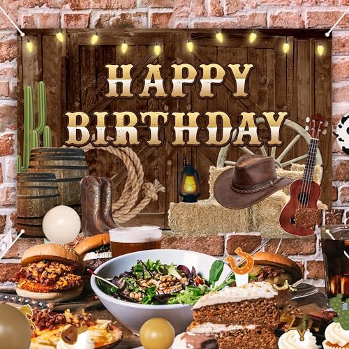 Wild West Cowboy Birthday Decorations Balloon Arch Garland Set