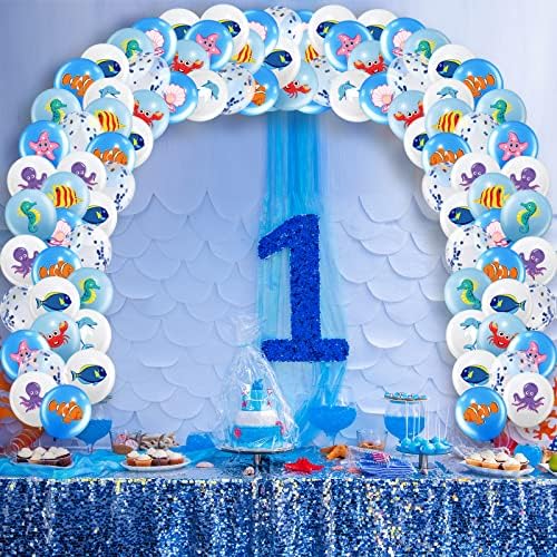 50 Pieces Ocean Theme Balloons Party Decorations