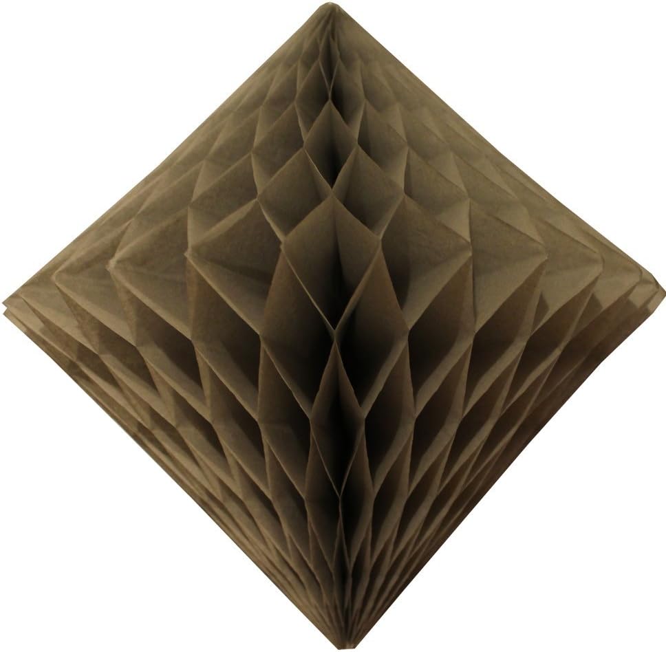 3-Pack 12 Inch Gray Honeycomb Diamond Decorations