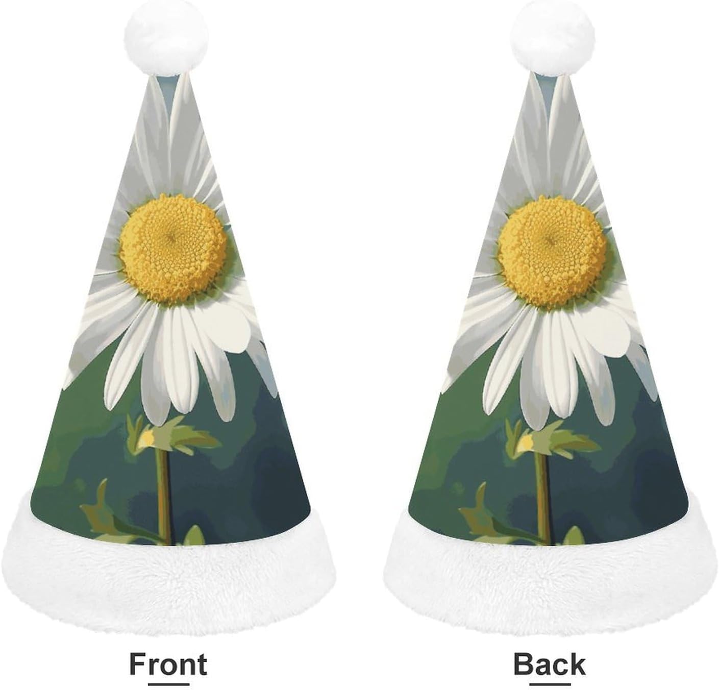 Santa Hat Daisy Flower Christmas Party Headwear