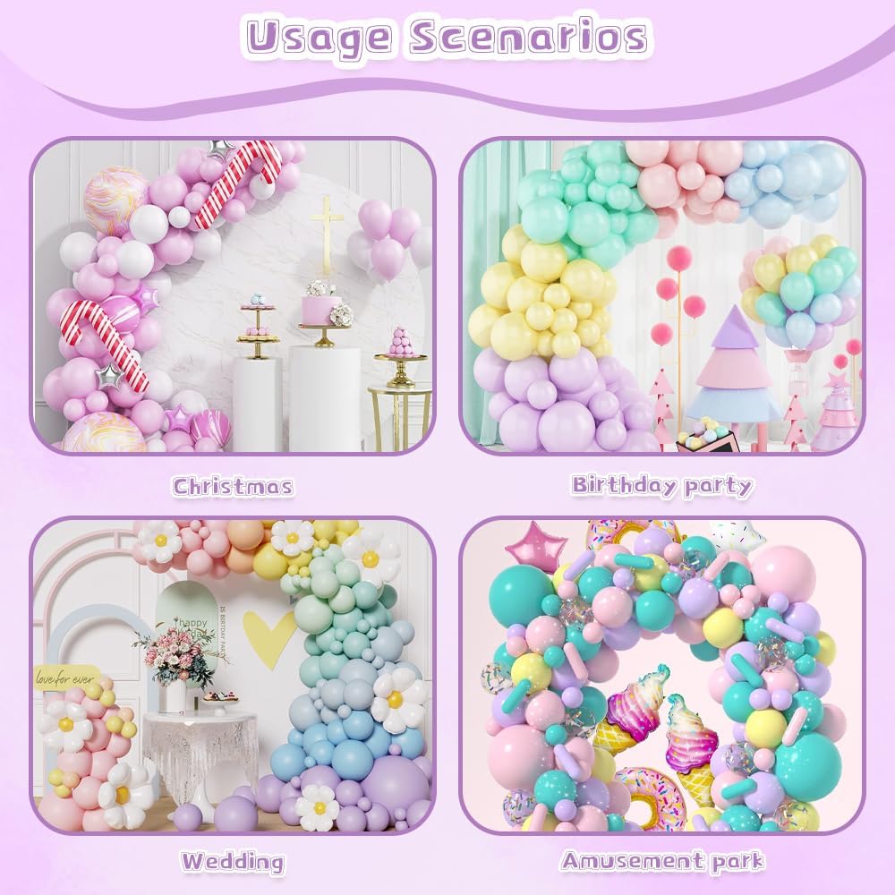 260Q Purple Long Balloons for DIY Decorations