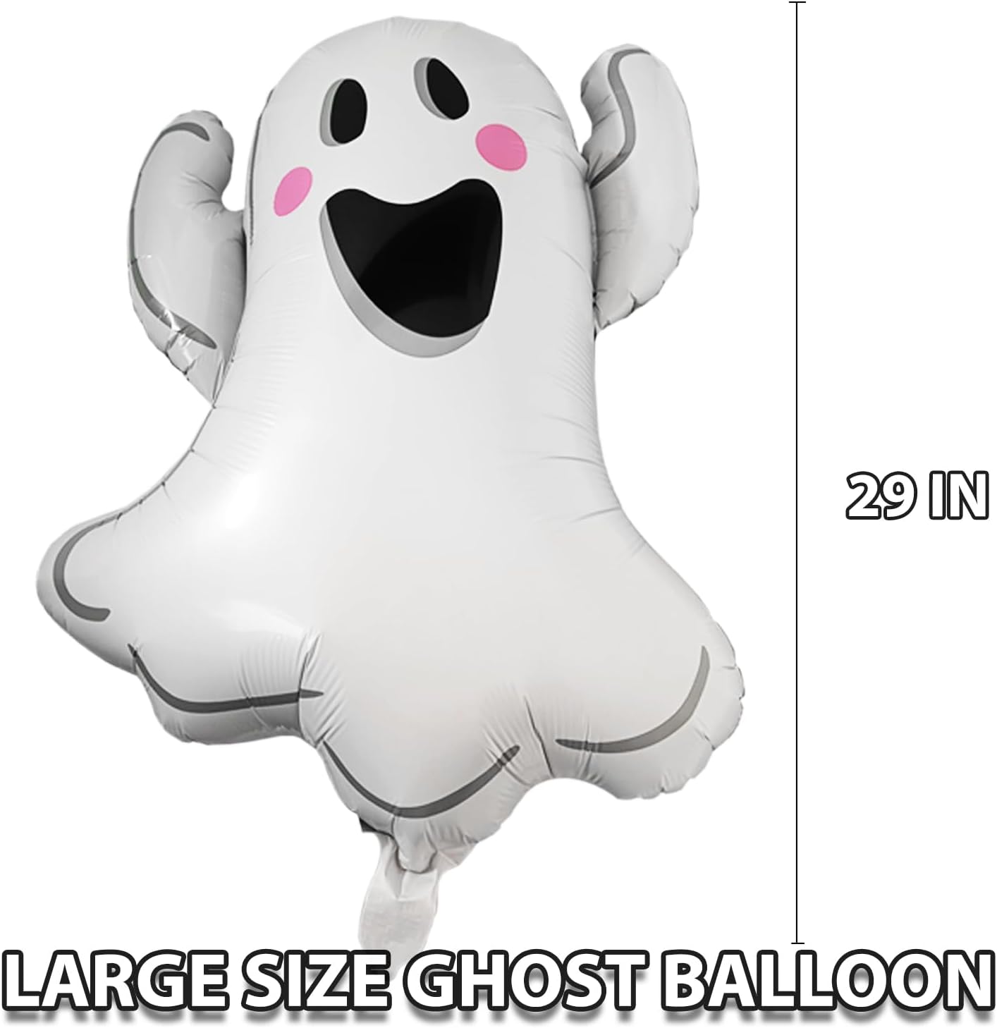 Halloween Ghost Foil Balloons 29 Inch 3 Pack