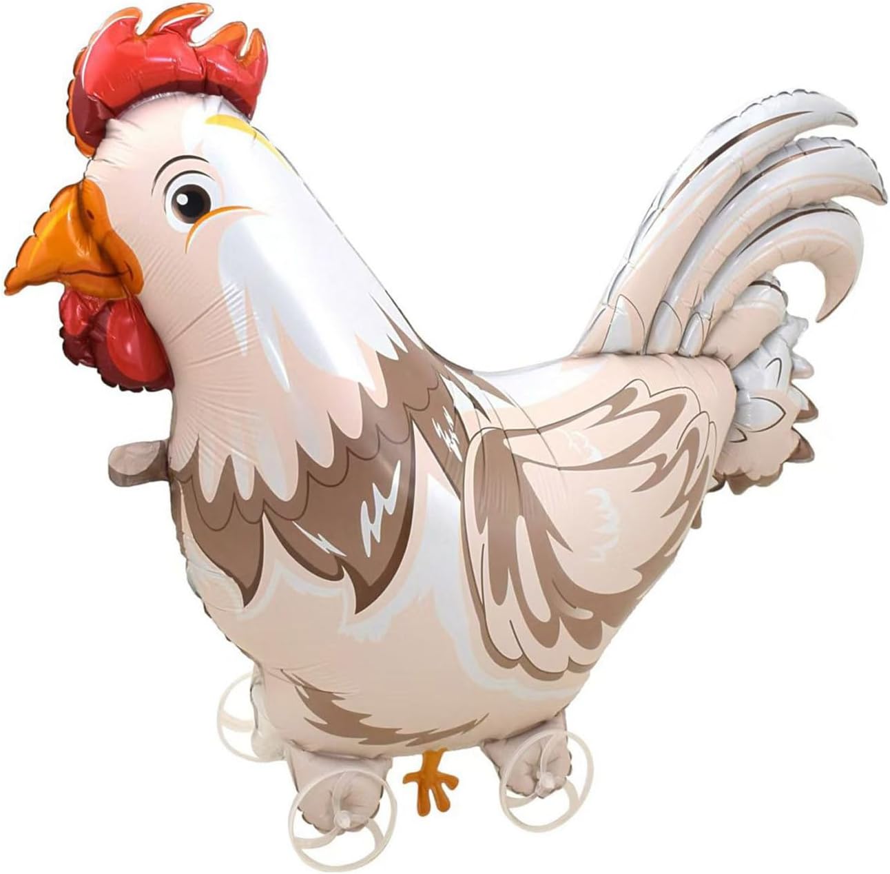 Walking on Wheels Chicken Balloons Kids Toy Rooster Mylar Decorations