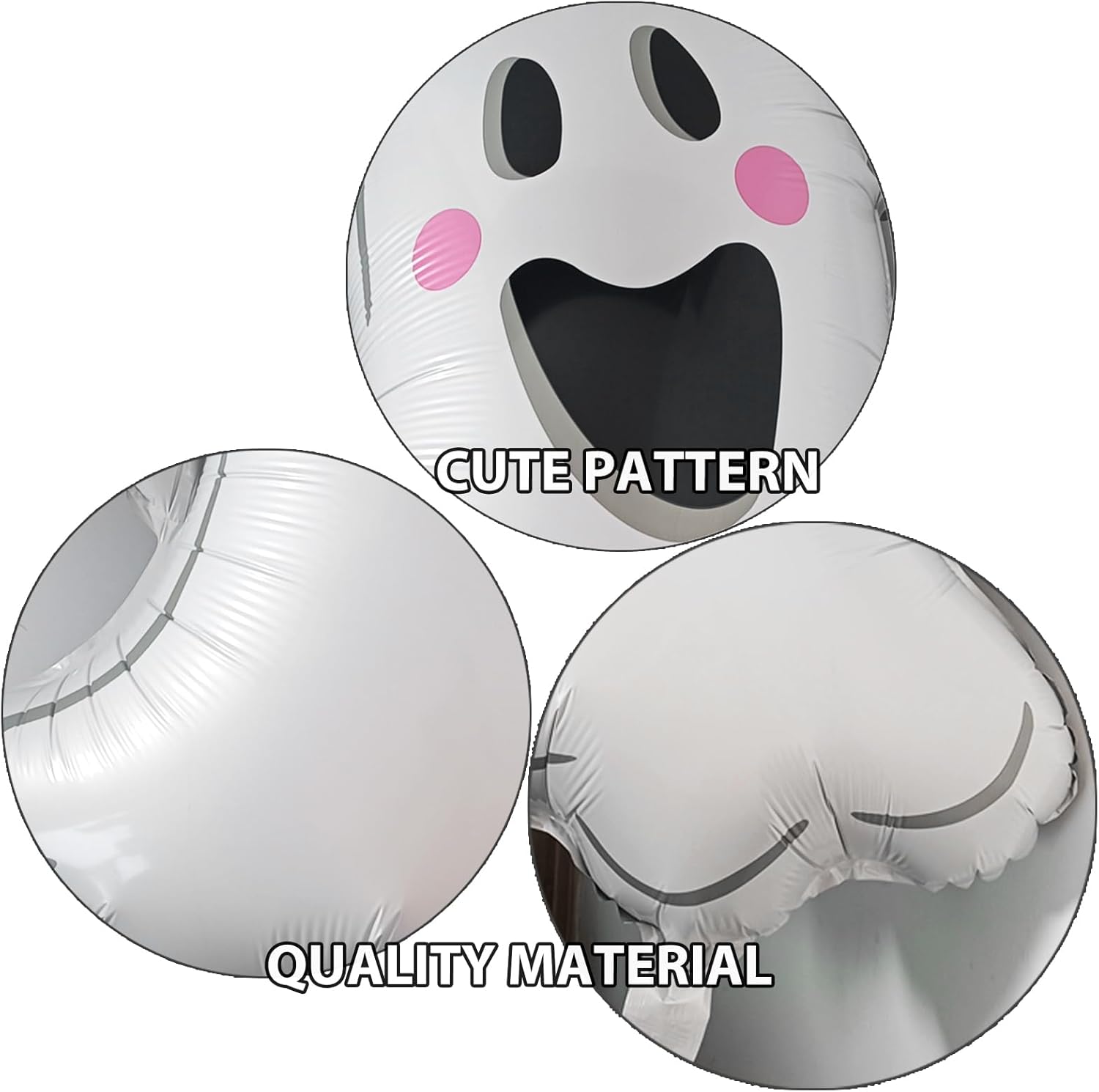 Halloween Ghost Foil Balloons 29 Inch 3 Pack