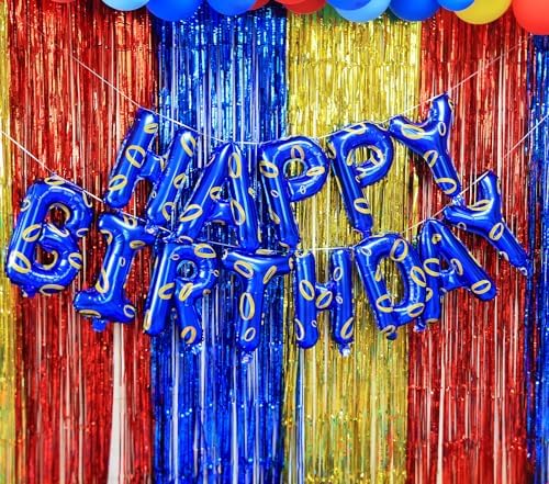 Cartoon Blue Hedgehog Birthday Banner Decorations
