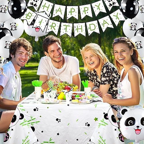 Buryeah Panda Birthday Party Supplies Set