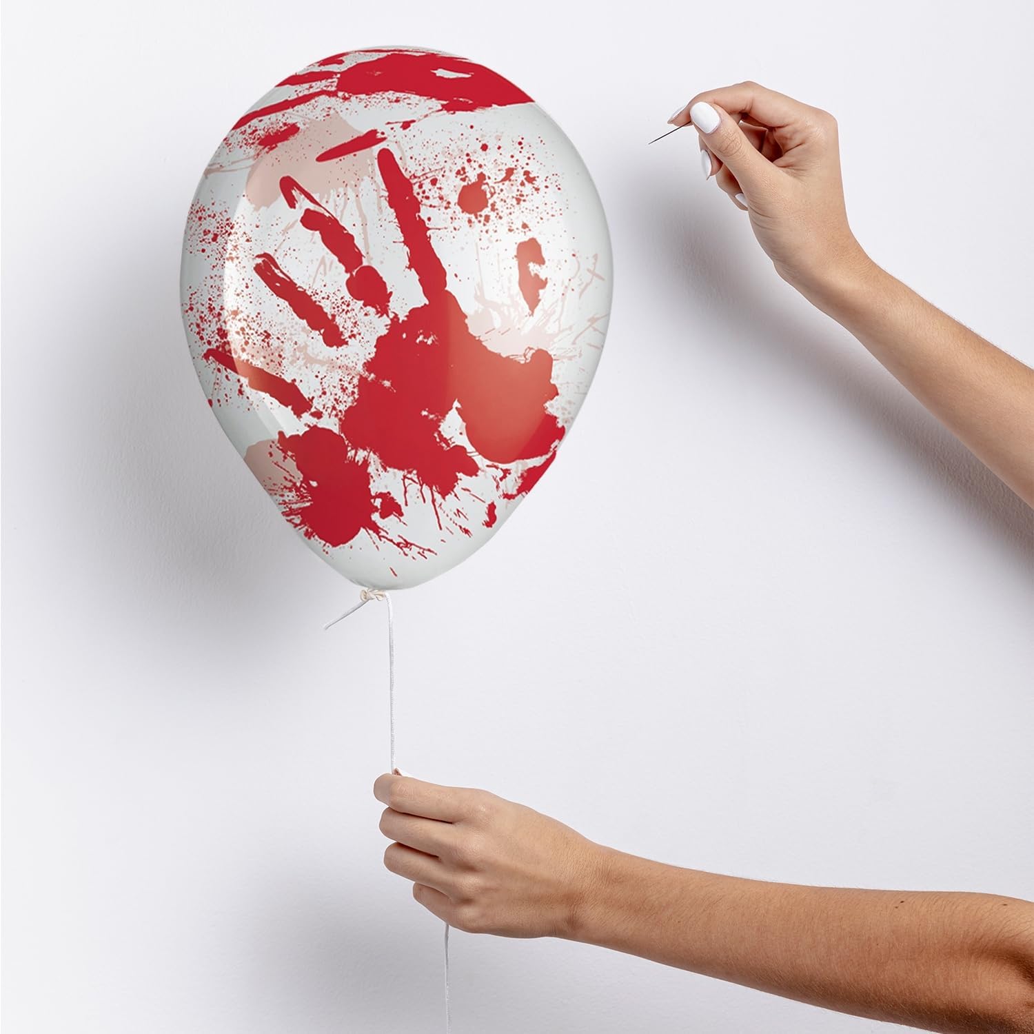 Asylum Blood-Splattered Latex Balloons 12 Inch Pack of 6
