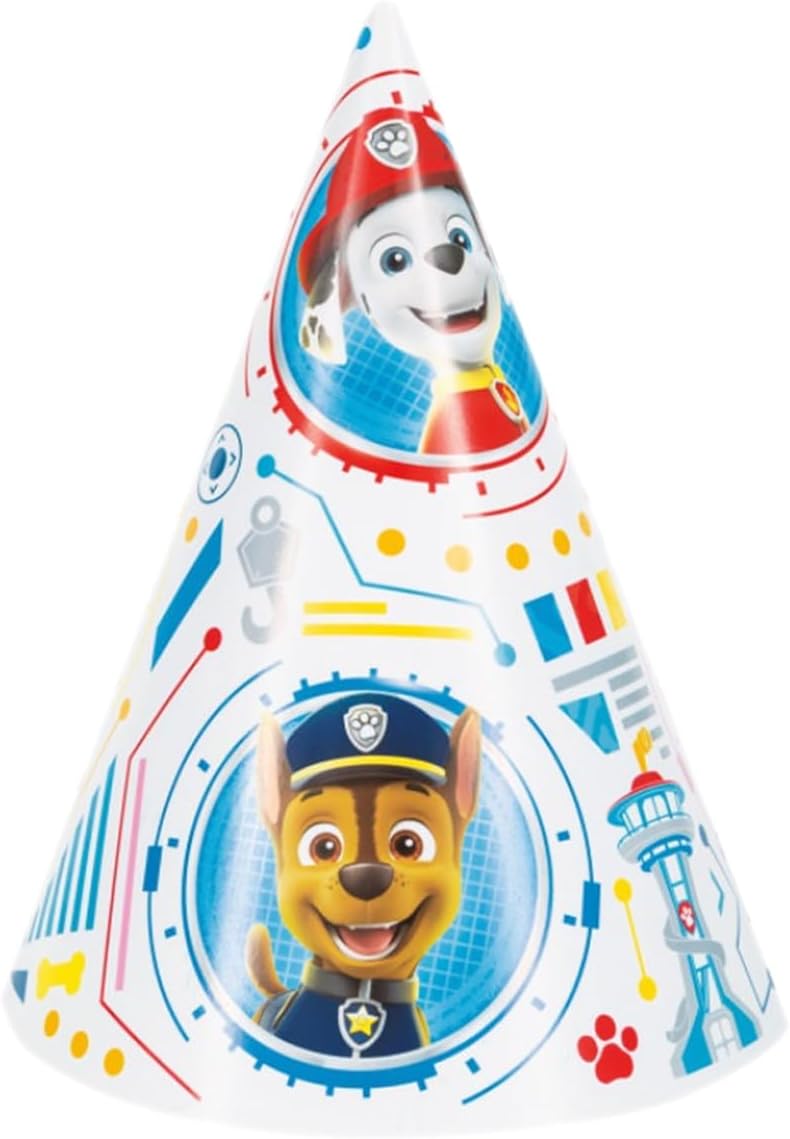 Unique Paw Patrol Girl and Paw Patrol Party Hats 16 Piece Set