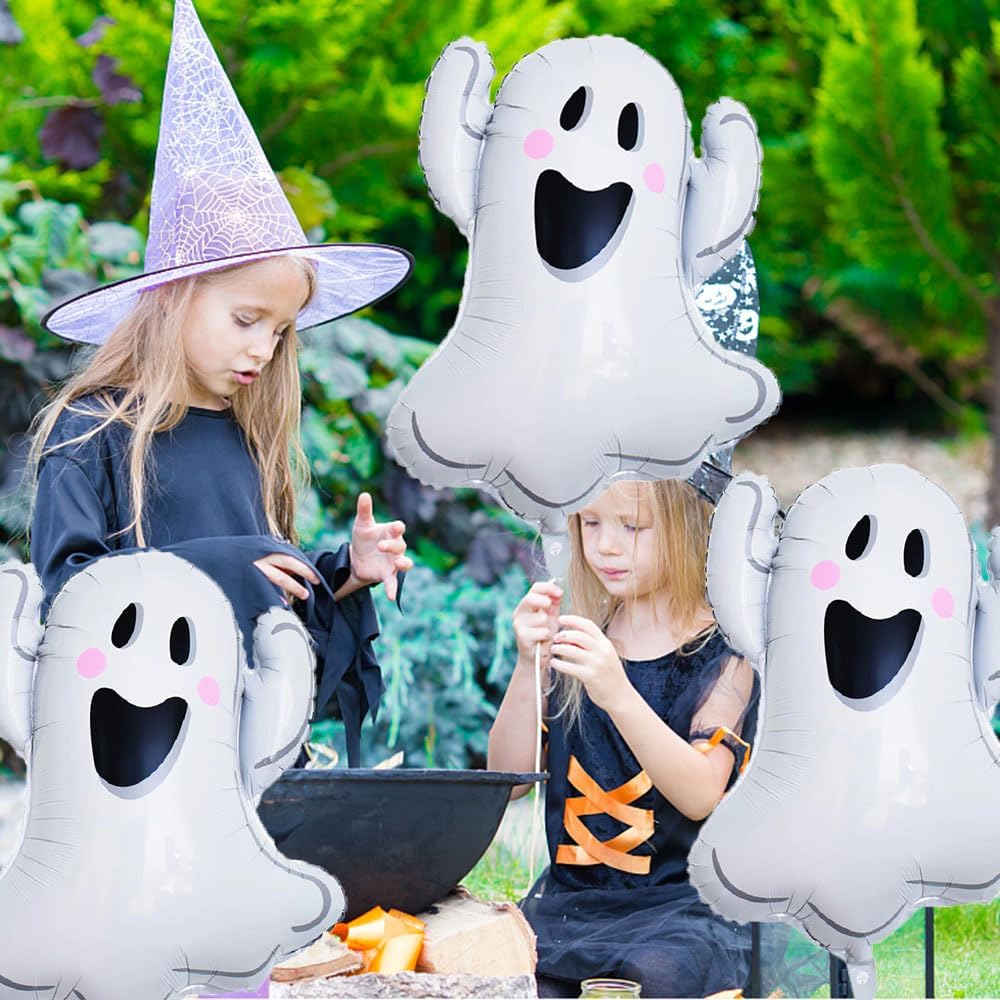 White Ghost Foil Balloons Halloween Party Decorations 3pcs Set