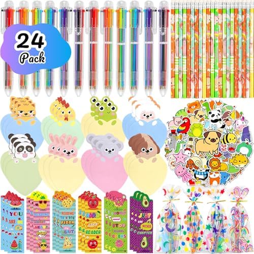 24 Pack Stationery Party Favors for Kids Classroom
