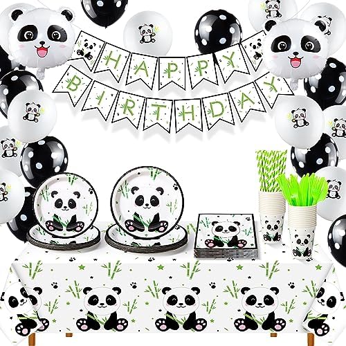 Buryeah Panda Birthday Party Supplies Set