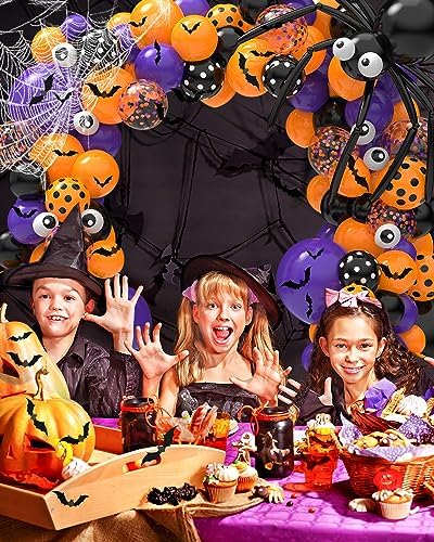 126 Pcs Halloween Balloon Garland Arch Kit