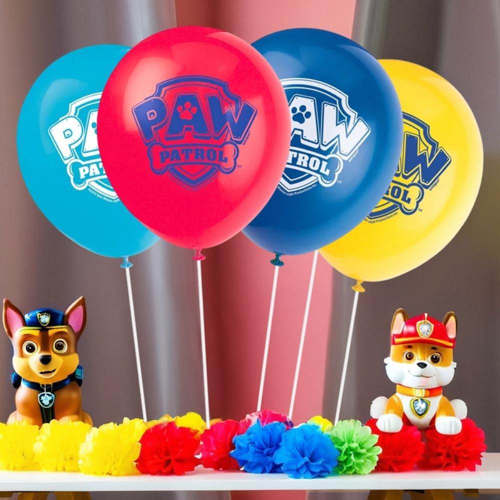 Paw Patrol 12 Inch Latex Balloons Pack of 8