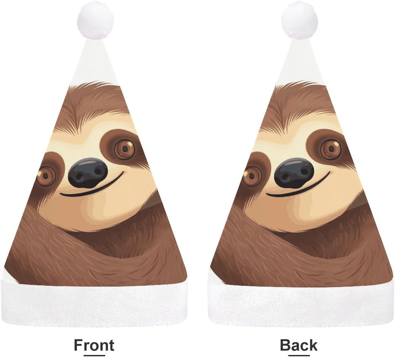 NWGHM Santa Hat Sloth Christmas Party Headwear