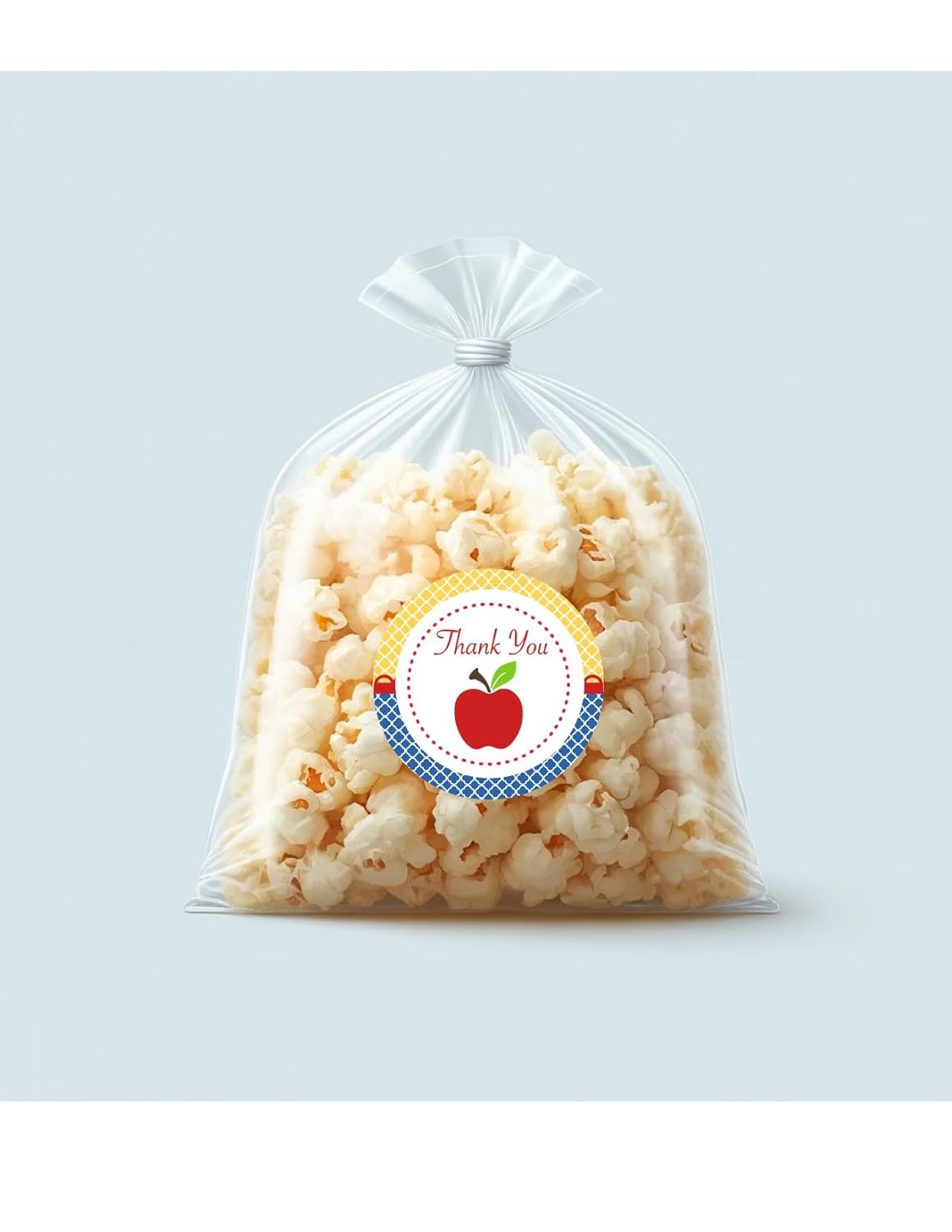 Snow White Apple Thank You Stickers 24 Pcs