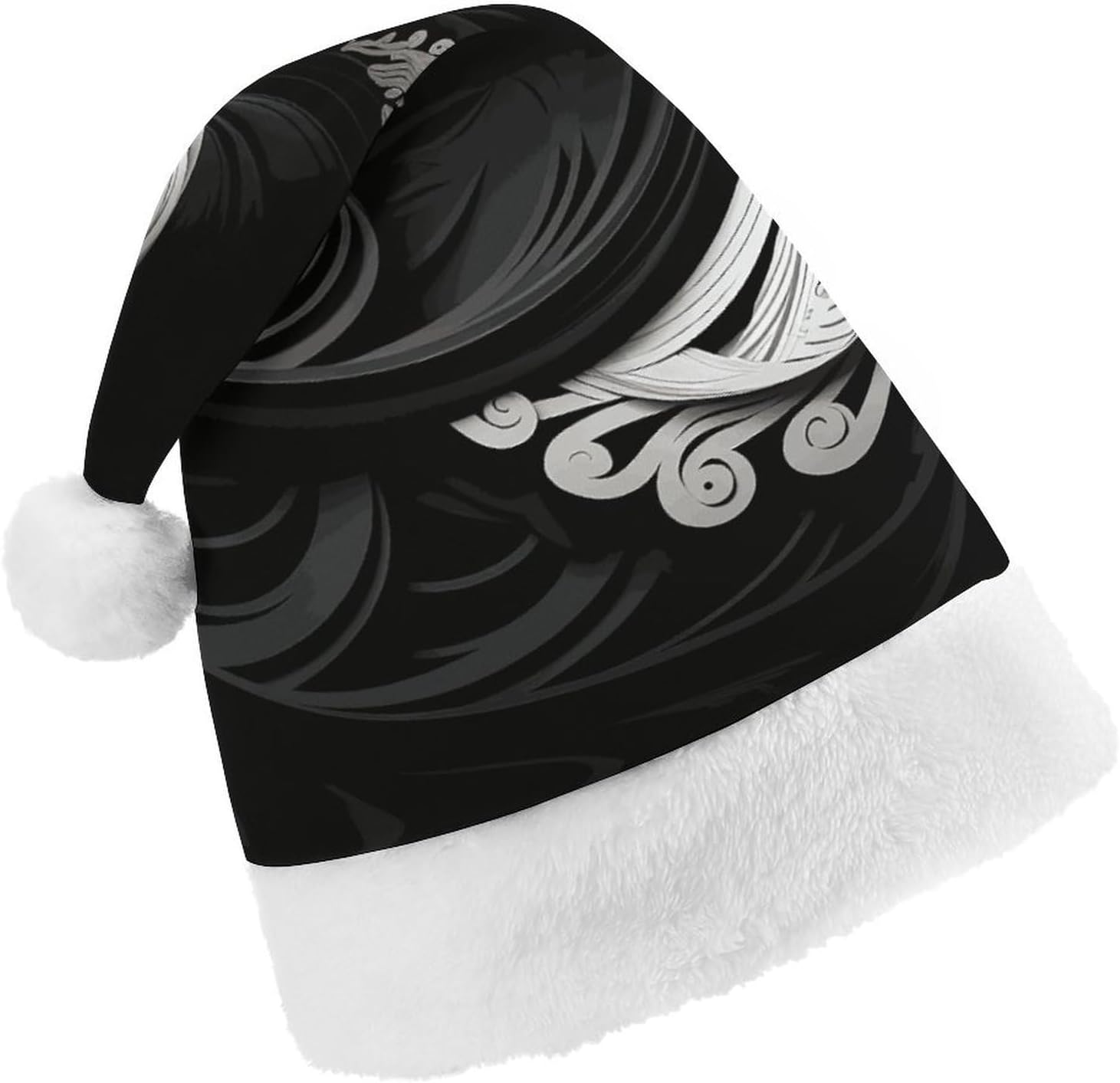 Santa Hat Black And White Christmas Party Headwear