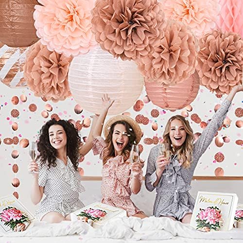 Rose Gold Party Decorations 13 Pcs Hanging Set