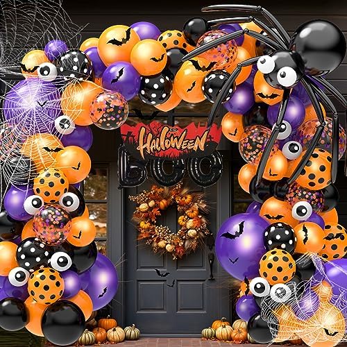 126 Pcs Halloween Balloon Garland Arch Kit
