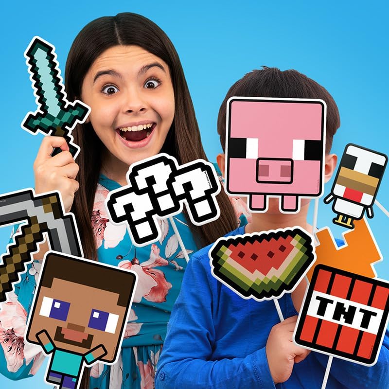 Minecraft Photo Props Pack 58 Pieces with 40 Sticks