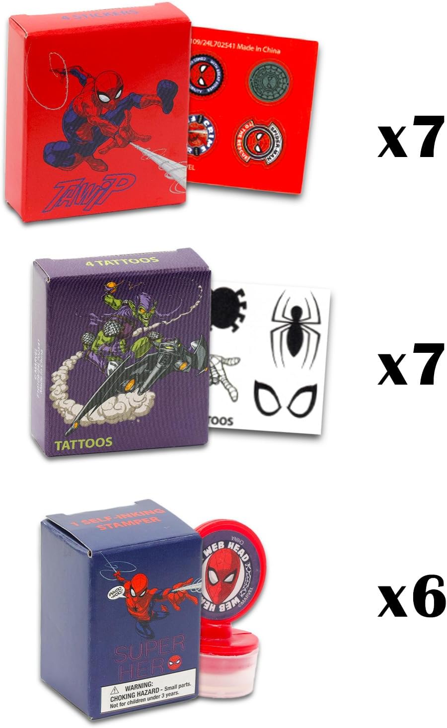 Spiderman Party Favors 20 Piece Bundle