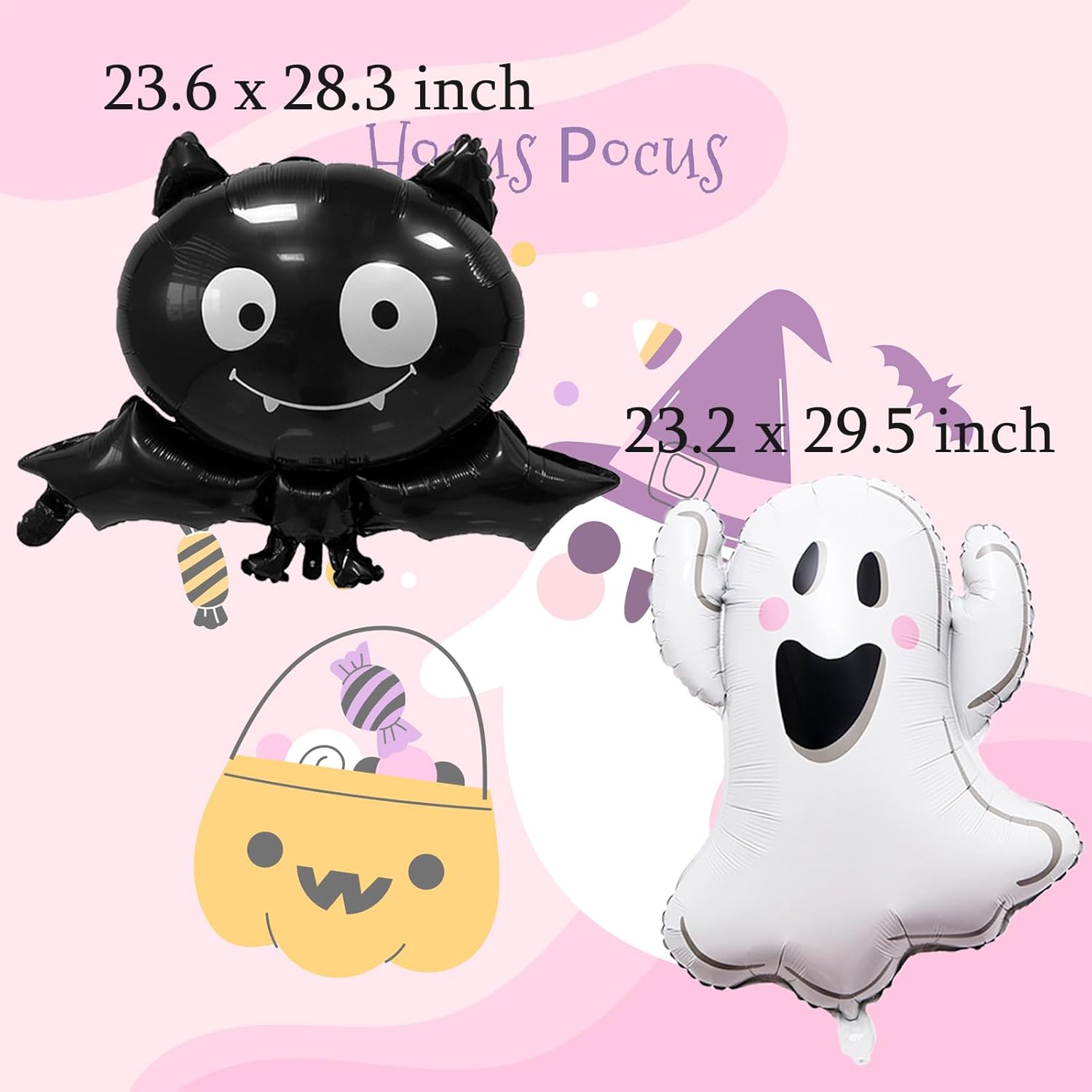 9Pcs Halloween Foil Balloons Decorations